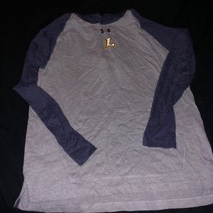Grey and Blue Light Hoodie
